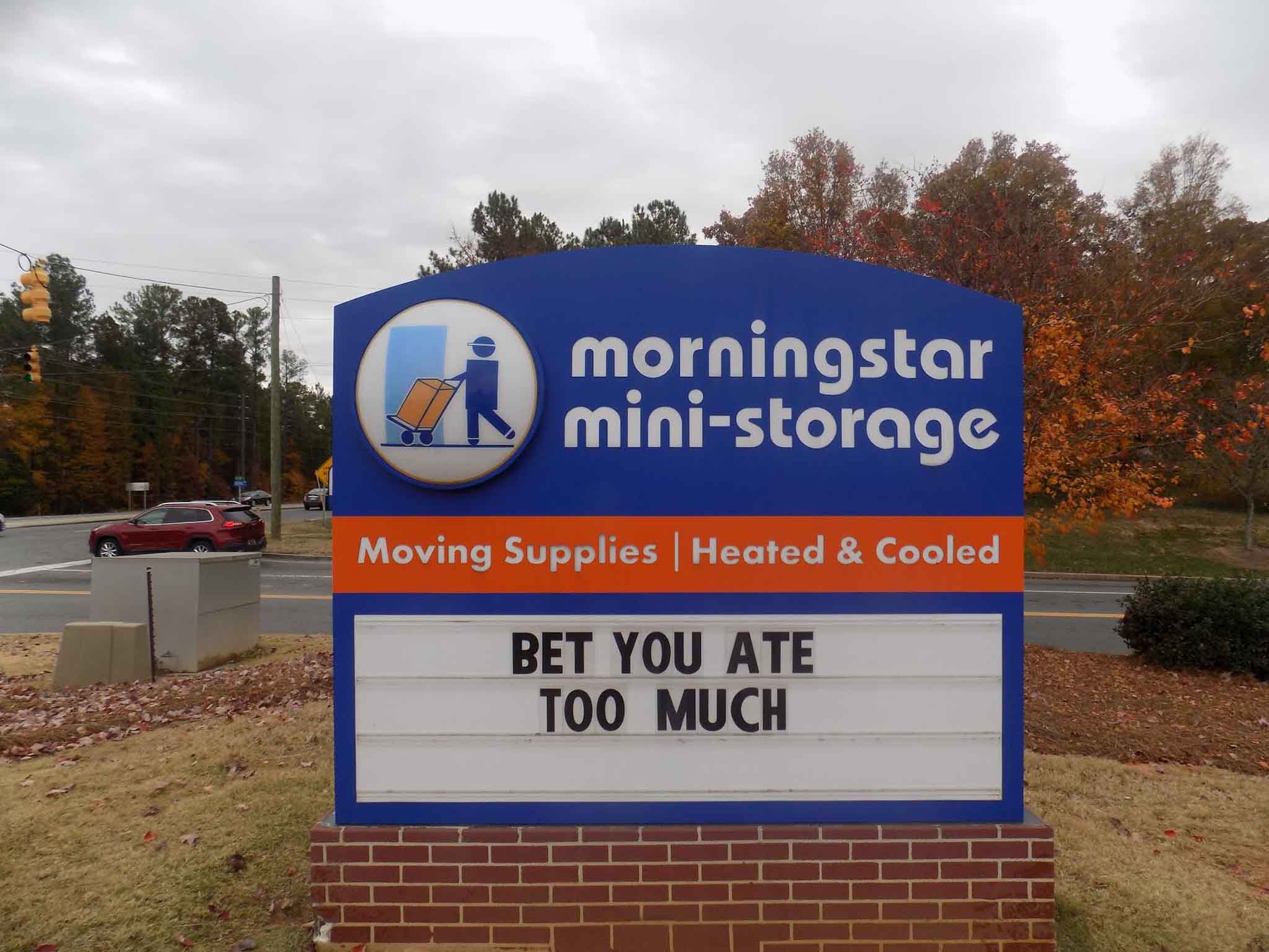 Readerboard Morningstar Storage