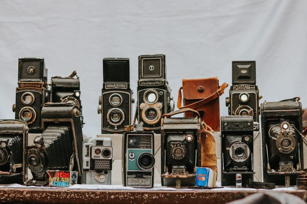 antique cameras in need of storage