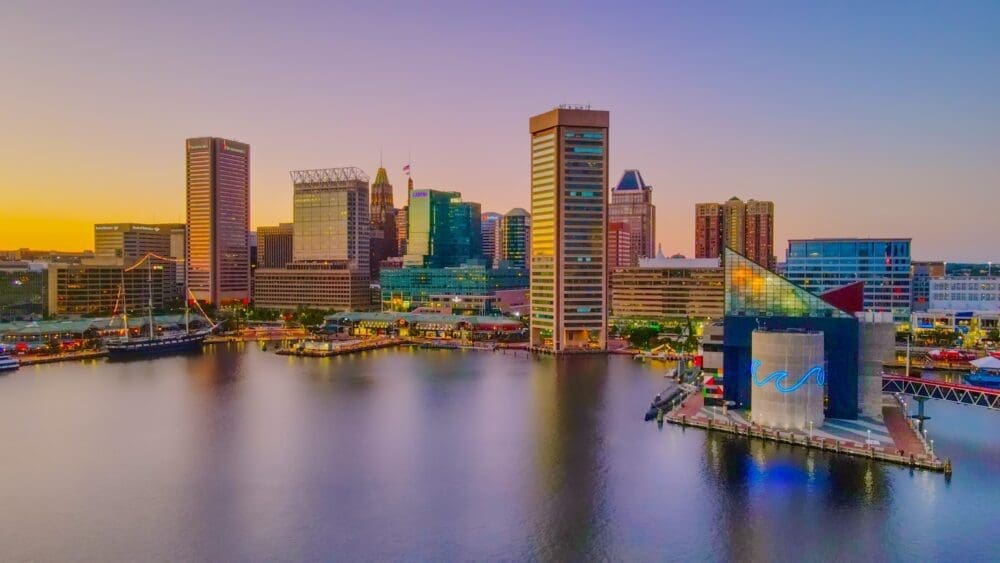 Skyline view of Baltimore, MD